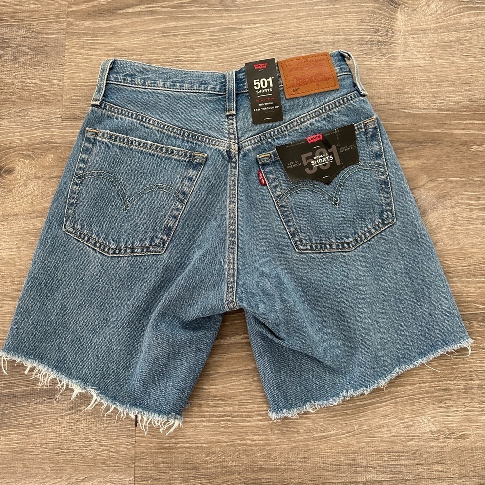 Size 24- BRAND NEW W TAGS Levi’s premium 501 shorts